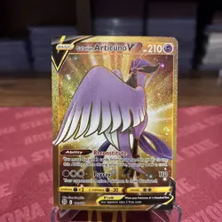 Pokemon TCG Galarian Articuno v 181/172 Brilliant Stars Gold Secret Rare Card NM - Image 2