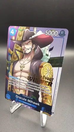 Dracule Mihawk (OP11 Release Event Winner) P-081 One Piece Promotion Cards Foil - Image 2