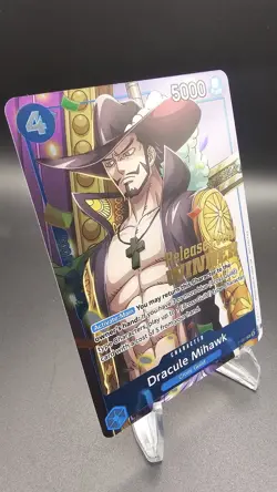 Dracule Mihawk (OP11 Release Event Winner) P-081 One Piece Promotion Cards Foil - Image 3