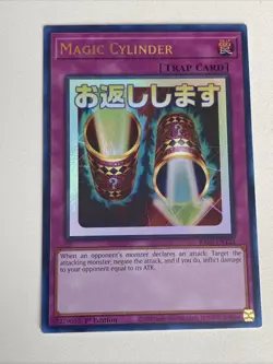 Yugioh Magic Cylinder x 3 - 1st Edition Ultra Rare NM - Plus Free Holo Card - B - Image 4
