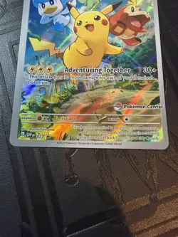Pikachu SVP 027 Pokemon Center Stamped Promo Paldea Evolved NM - Image 2
