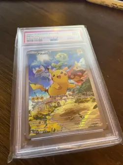 Pokemon TCG Pokemon Center Pikachu SVP 027 Paldea Evolved Black Star PSA 9 - Image 3