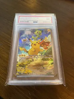 Pokemon TCG Pokemon Center Pikachu SVP 027 Paldea Evolved Black Star PSA 9 - Image 4