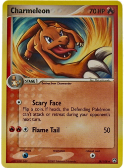 POKEMON CHARMELEON 28/108 EX POWER KEEPERS NM CONDITION - Image 1