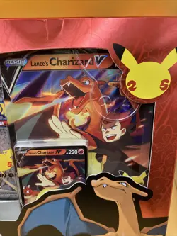Pokemon Celebrations Collection Lance's Charizard V Box 25th Anniversary SEALED - Image 2
