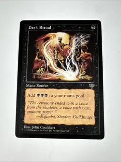 [X2] MTG - Dark Ritual - NM Mirage #116 Regular Magic The Gathering 1996 - Image 4