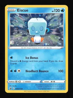 Pokemon Eiscue SWSH128 Holo Promo Sword & Shield Promo Near Mint - Image 1