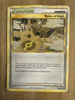 Pokemon TCG Ruins of Alph 76/90 Uncommon HS Undaunted DMG - Image 1