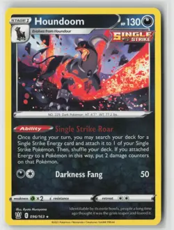Houndoom 96/163 Rare Deck Exclusives Pokemon Near Mint - Image 1