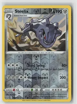 Steelix 099/163 Rare Battle Styles Pokemon Reverse Holo Near Mint - Image 1