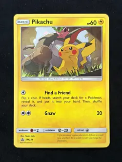 Pokemon TCG Pikachu SM234 SM Promo Holo NM - Image 1