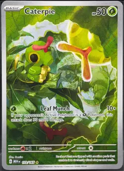 2023 Pokemon 151 Caterpie #172/165 Illustration Rare IR - Image 1
