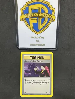 POKEMON GYM CHALLENGE GIOVANNI’S LAST RESORT NONHOLO 105/132 NM - Image 1