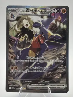 Pokemon TCG Cynthia’s Garchomp EX 232/182 Destined Rivals - Image 1