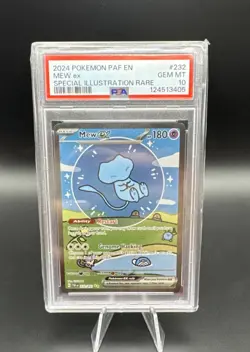 PSA 10 💎 Gem MINT - Mew EX Paldean Fates Bubble Mew 232/091 Pokemon - Image 1