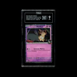 Pokemon Team Rocket's Mimikyu (Stamped) #87 - TAG 9 Destined Rivals Cosmos - Image 1