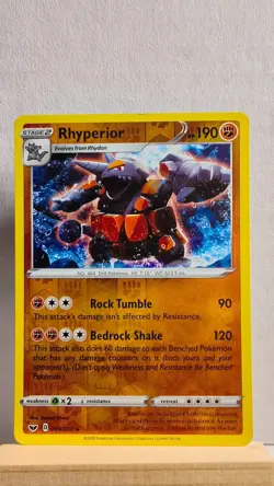 Rhyperior [MP] - Pokemon TCG Sword and Shield Base 099/202 [Reverse Holo Rare] - Image 1