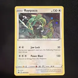Pokemon TCG Rayquaza SWSH029 Cosmos Holo Black Star Promo NM Condition - Image 1