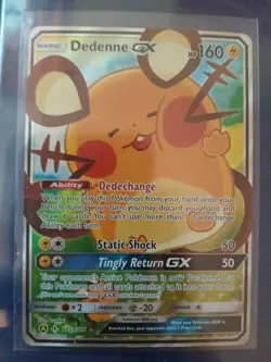 Pokemon Unbroken Bonds Dedenne GX #195a/214 TCG - Image 1
