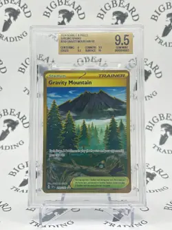 2024 Pokemon TCG Scarlet&Violet Surging Sparks #250 Gravity Mountain HR BGS 9.5 - Image 1