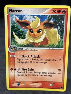 Flareon Holo Rare 2/17 Pop Series 3 -- Pokemon TCG vintage (2006) - Image 1