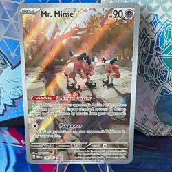 Pokemon TCG Mr. Mime 179/165 Illustration Rare Holo SV 151 EN Basic HP 90 - Image 1