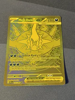 2026 Pokemon Mega Darkrai ex NM Gold Hyper Rare 120/084 Pitch Black ENG - Image 1
