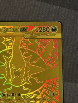 2026 Pokemon Mega Darkrai ex NM Gold Hyper Rare 120/084 Pitch Black ENG - Image 3