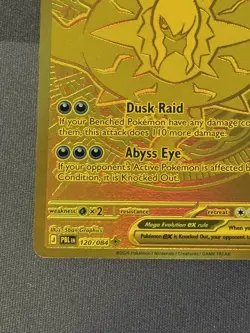 2026 Pokemon Mega Darkrai ex NM Gold Hyper Rare 120/084 Pitch Black ENG - Image 5