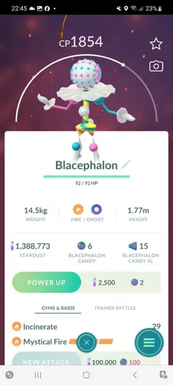 Pokemon Go Ultra Beast Blacephalon ( Normal ) - Image 1