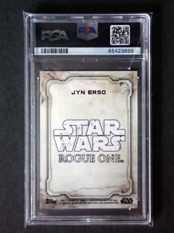 🔥 🔥 PSA 10 2016 Rogue One Series 1 Jyn Erso Rookie #1 Blue Squadron Star Wars - Image 2