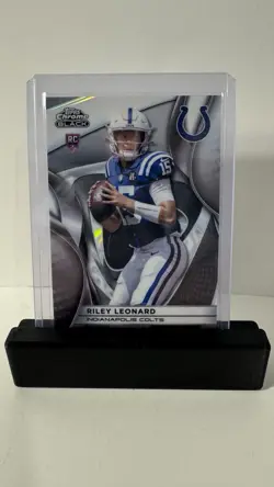 2025 Topps Chrome Black RC Riley Leonard #121 White /10 - Image 1