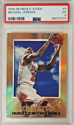 1996 SKYBOX E-X2000 MICHAEL JORDAN 9 PSA EX5 HOF GOAT - Image 2