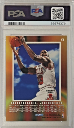 1996 SKYBOX E-X2000 MICHAEL JORDAN 9 PSA EX5 HOF GOAT - Image 4