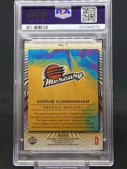 2024 Panini Origins WNBA Drip Gold /10 Sophie Cunningham #7 SSP PSA 9 Mint - Image 2