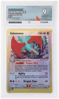 Salamence 2003 Dragon Reverse Foil #10 Ace 9 Pop 1 - Image 2