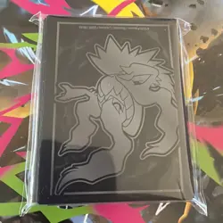 Pokemon TCG Darkrai ETB Sleeves From New Pitch Black ETB Still Sealed Brand New - Image 1