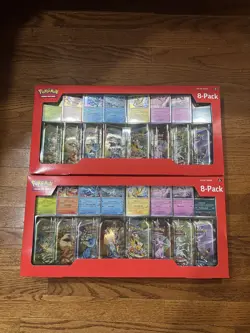 POKEMON PRISMATIC EVOLUTIONS 8 MINI-TINS W/ PROMO CARDS COSTCO 2-PACK - Image 1