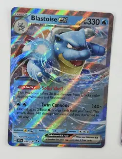 Pokemon TCG Blastoise ex 030/142 Stellar Crown Double Rare Holo NM Card - Image 1