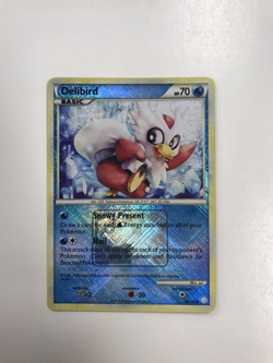 Pokemon Delibird Platinum Crosshatch Holo Promo Card - Image 1