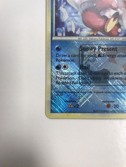 Pokemon Delibird Platinum Crosshatch Holo Promo Card - Image 4