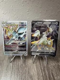 Arceus V 122/172 & Arceus VSTAR 123/172 Metal Cards From Arceus Premium Col Box - Image 1