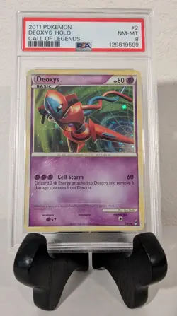 Deoxys 2011 Call of Legends Holo Foil Rare Card PSA Graded NM-MT 8 (2/95) - Image 1