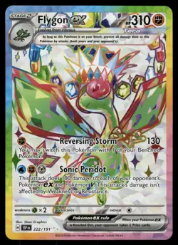 Pokemon Cards Flygon ex 222/191 Surging Sparks Ultra Rare NM - Image 1