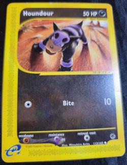 Houndour # 113/165 Expedition Base Set Pokemon TCG Game Trading Cards MP - Image 1