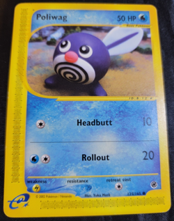 Poliwag # 125/165 Expedition Base Set Pokemon TCG Game Trading Cards LP - Image 1