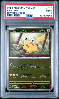 2023 POKEMON JAPANESE SV2A-POKEMON CARD 151 REVERSE HOLO #025 PIKACHU PSA 9 - Image 1