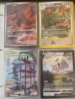 Pokemon Card Lot OF 58 CARDS BINDER INCLUDED ULTRA RARE CARD - Image 1