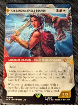 MTG UB: Assassin's Creed Kassandra, Eagle Bearer SHOWCASE MYTHIC NM/M Pack Fresh - Image 1