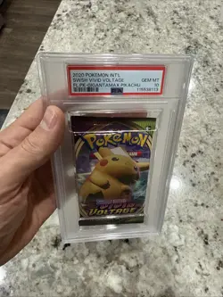 Pokemon Vivid Voltage Gigantamax Pikachu Art Sealed Booster Pack PSA 10 Gem Mint - Image 3